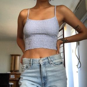 Brandy Melville Ruched Crop Top